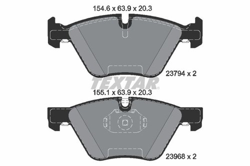 Front brake pad - brake, fits