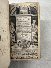 King James Bible 1698 Old and
