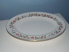 Wedgwood India Rose Bone China Oval Serving Platter /Plate 35cm x 15cm Tableware