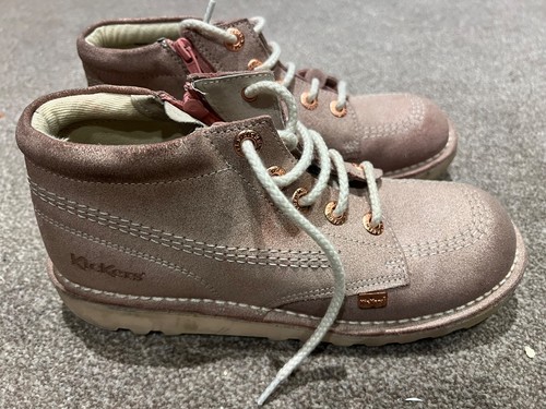 Kickers kick high pink suede - kickers,