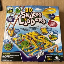 3D Snakes and Ladders Board Game Have Some Fun With Family & Friends hardly used