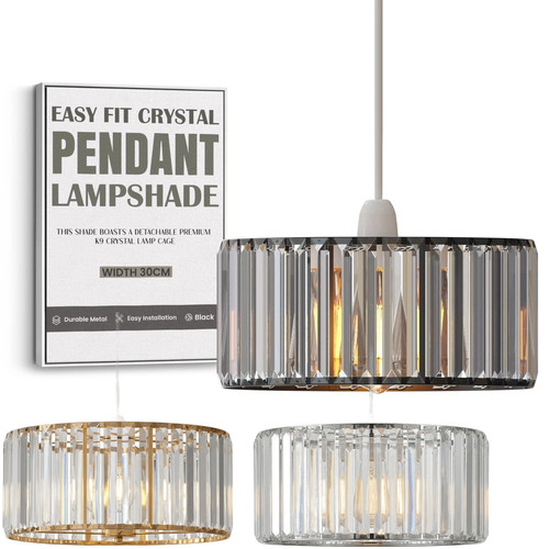 Crystal glass easy fit - crystal, ceiling