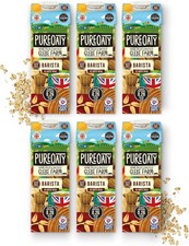Glebe Farm PureOaty Oat Milk - Barista Grade, No Sugar, High Protein, Plant Mil