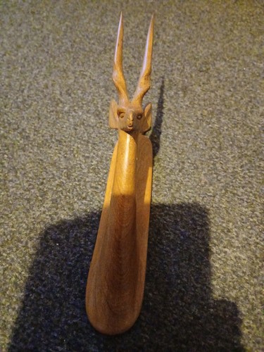 Wooden gazelle wall hanger - gazelle,