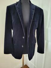 Zara Mens Navy Velvet Blazer