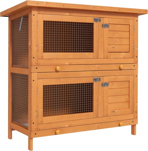 Large tier rabbit hutch - large,