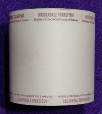 ROSSENDALE TRANSPORT TICKET