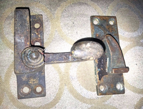 Victorian brass sash window - victorian,