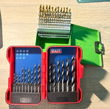 SEALEY WOOD DRILL SET 15, BRAD POINT TYPE & OTHER DRILLS