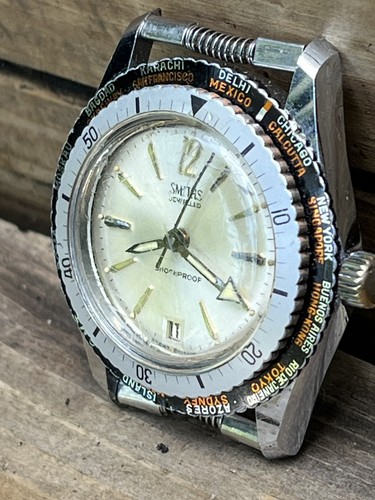 Smiths world time watch - world, cal