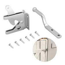  Gravity Lever Gate Latches Fence Hinges and Lock Slide for Gates