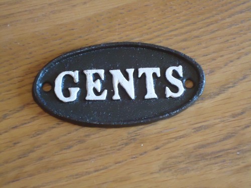 Cast iron gents toilet door - iron,