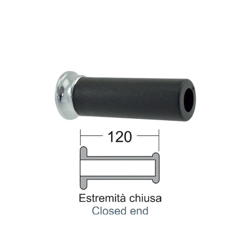 Pair domino black grips - of,