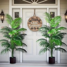 2Pcs  Artificial Monstera Tree