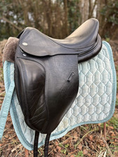 17” M Harry Dabbs Jaguar  English black Leather Dressage Saddle NO RESERVE!