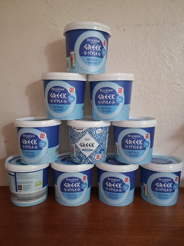 Empty yoghurt plastic pots - 10,