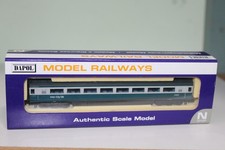 DAPOL N GAUGE BRITISH RAILWAYS Mk.3 COACH - BLUE/GREY 2nd CLASS - LIGHTS NC-053C