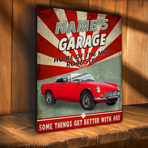 Personalised mgb roadster red - personalised,