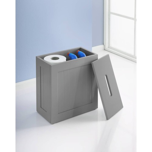 Grey bathroom storage box tidy - box,