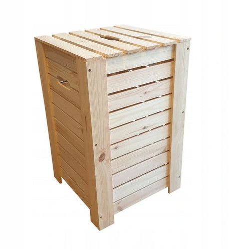 Wooden storage natural - wooden, wood