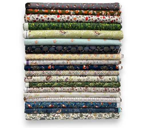 Woodland cotton fabric forest - woodland,