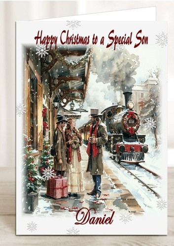 Personalised christmas card - personalised,
