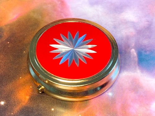 Red and silver - , handbag