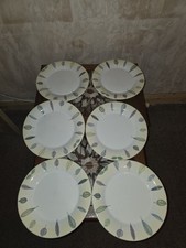 PORTMERION THE SEASONS COLLECTION LEAVES DINNER PLATES X 6