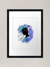 Muse framed art print - print,