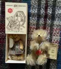 Two Herman miniature teddies
