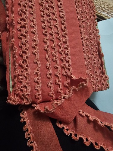 Yards dark peach cotton - 14,