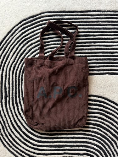 Apc brown corduroy tote - brown, bag