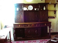 Antique solid oak welsh - ,