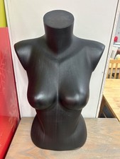 UNBRANDED Black plastic female Mannequin Bust Torso Model (T10)- CG R34