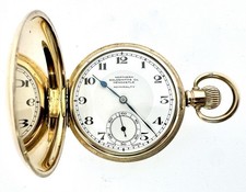 Rolex 1920’s ‘Northern Goldsmiths’ Full Hunter Enamel Dial Gents Pocket Watch