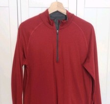 Isobaa Merino 200 Zip top Medium Red