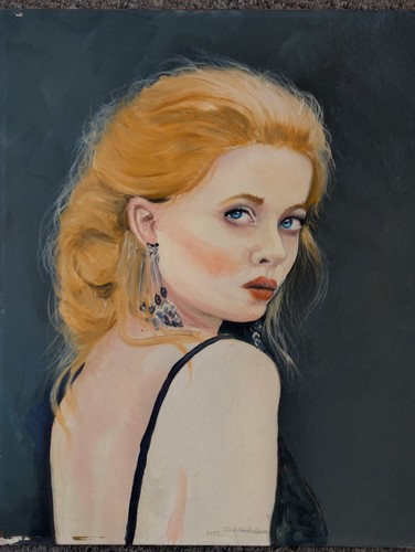 Original oil painting portrait - oil,