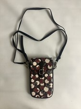 Disney Parks Crossbody Phone Bag Minnie Mouse Bows Polka-dot Black Red White.