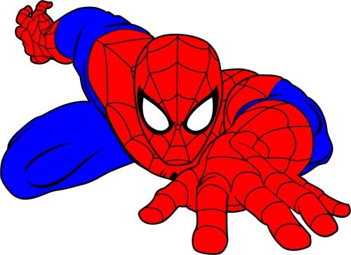 Colour spiderman wall - colour,