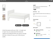 children extending single bed from Ikea, the bed that grows with the child.