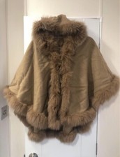  Girls Mink Cape poncho  8-12