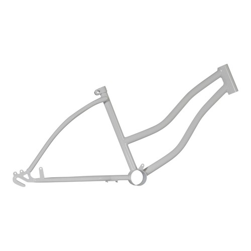 Girl white bicycle frame - white,