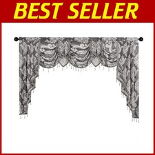 Damask Grey Valance -