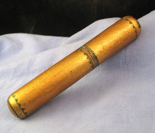 VERNIS MARTIN GILT LACQUER ANTIQUE SEWING NEEDLE CASE BODKIN LOVE LETTER BOX