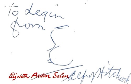 Alfred hitchcock signature on - alfred,