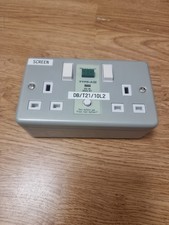 RCD Fused Spur Unit 2 Gang