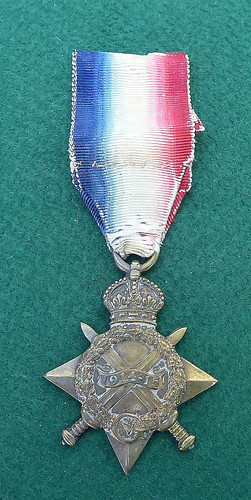 Ww1 1914 star medal - medal, killed