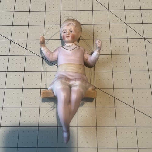 Antique german bisque swinger - german,