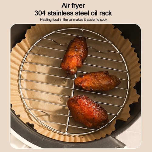 With foot air fryer - fryer, round