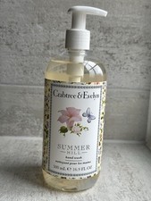 Crabtree & Evelyn summer hill Hand Wash Liquid Pump Soap 500ml Brand  New